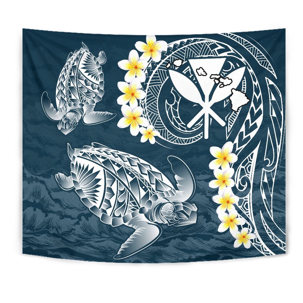 hawaii-turtle-plumeria-polynesian-tapestry-sease-style