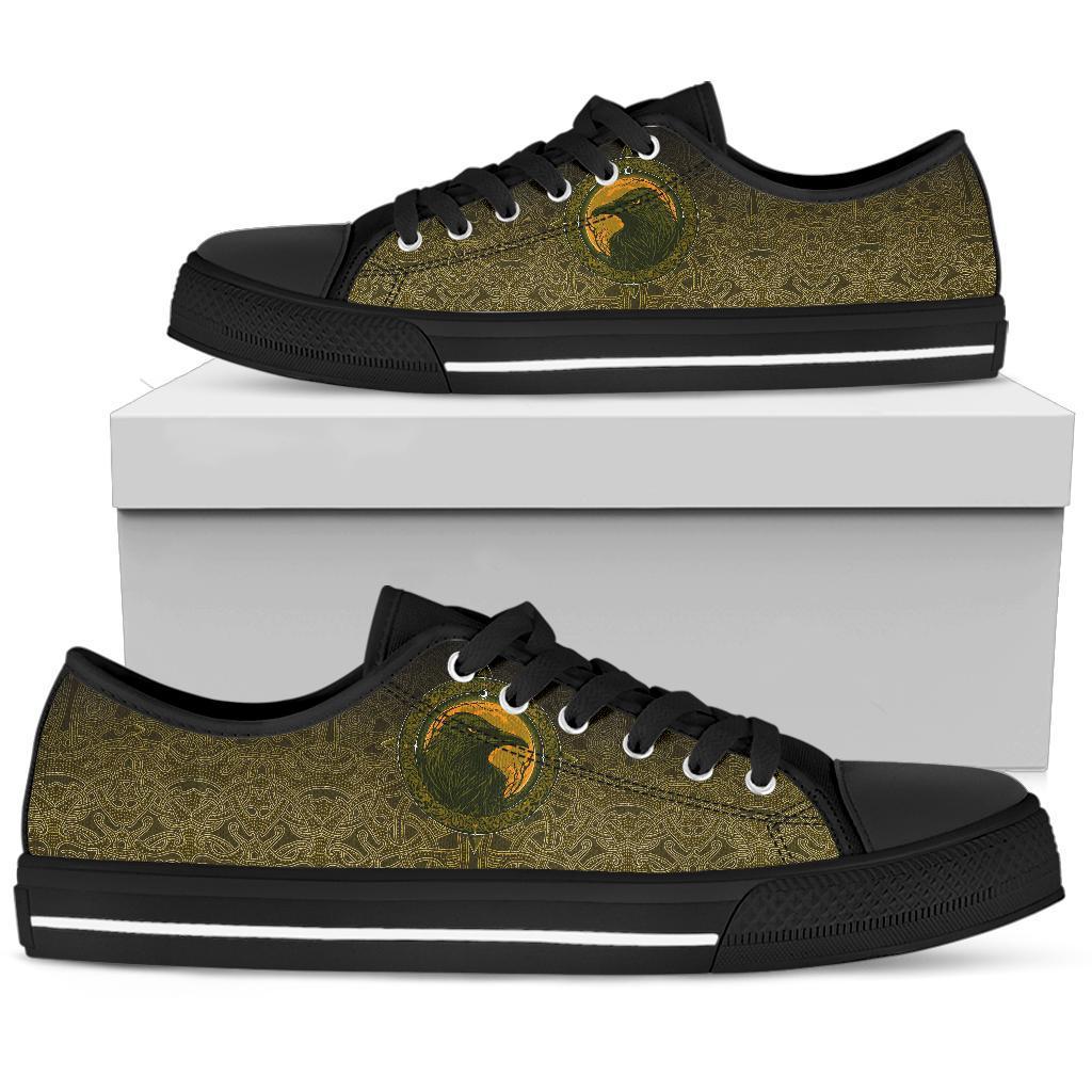 viking-low-top-shoes-ethnic-odin-raven-gold