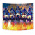 5 Warriors Riding Horse Native American Design Wall Hanging Tapestry LT10 - Wonder Print Shop