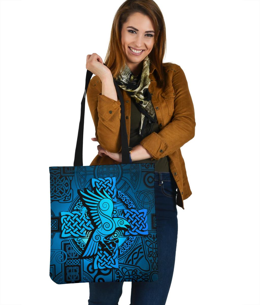 viking-tote-bag-raven-odin-celtic-cyan