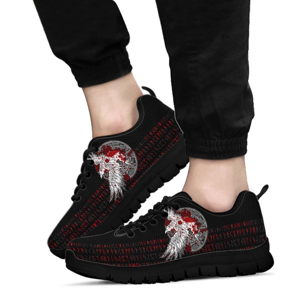 Viking Sneakers - Mystical Raven Tattoo Blood RLT12 - Wonder Print Shop