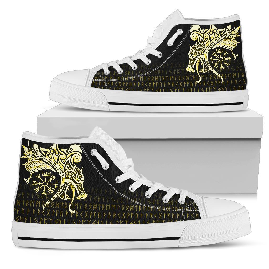 viking-high-top-shoes-fenrir-raven-and-vegvisir-tattoo-yellow