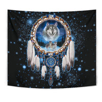 Wolf Galaxy Dreamcatcher Native American Design 3D Tapestry LT10 - Wonder Print Shop