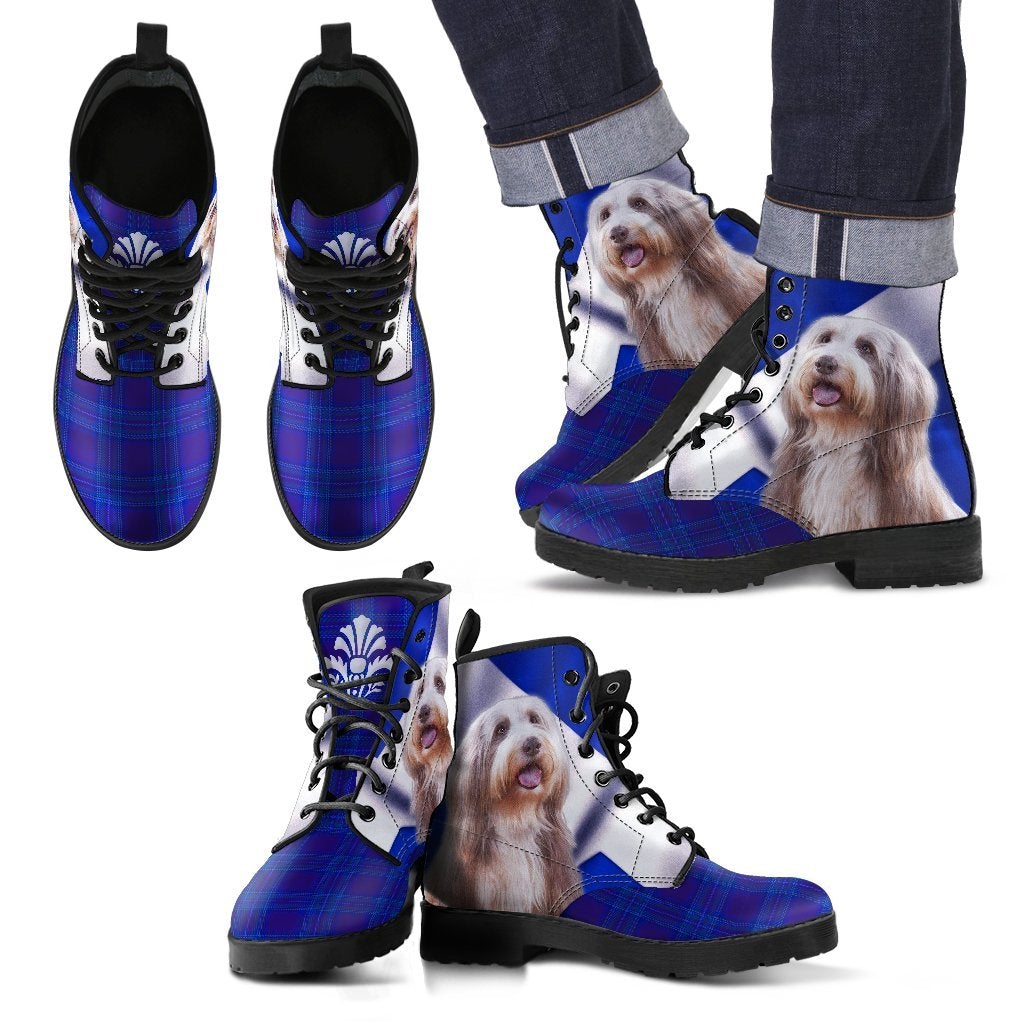 scotland-bearded-collie-leather-boots