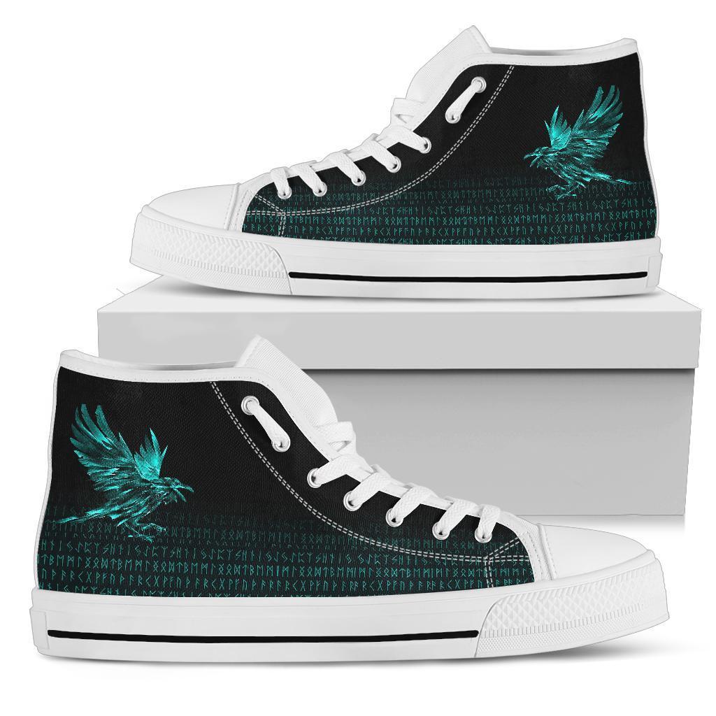 viking-high-top-shoes-the-raven-of-odin-rune-cyan
