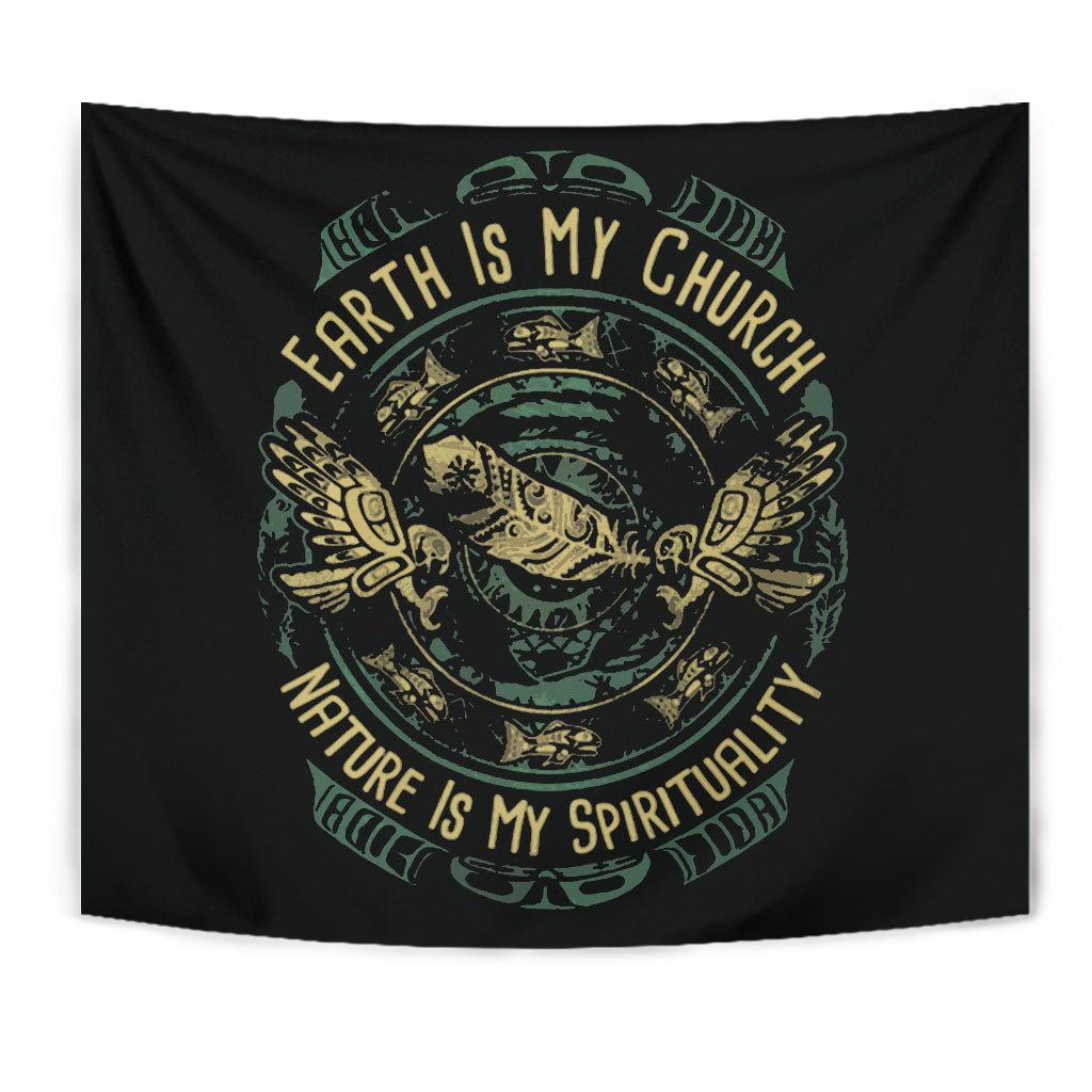 Native American Is My Spirituality Tapestry LT10 - Wonder Print Shop
