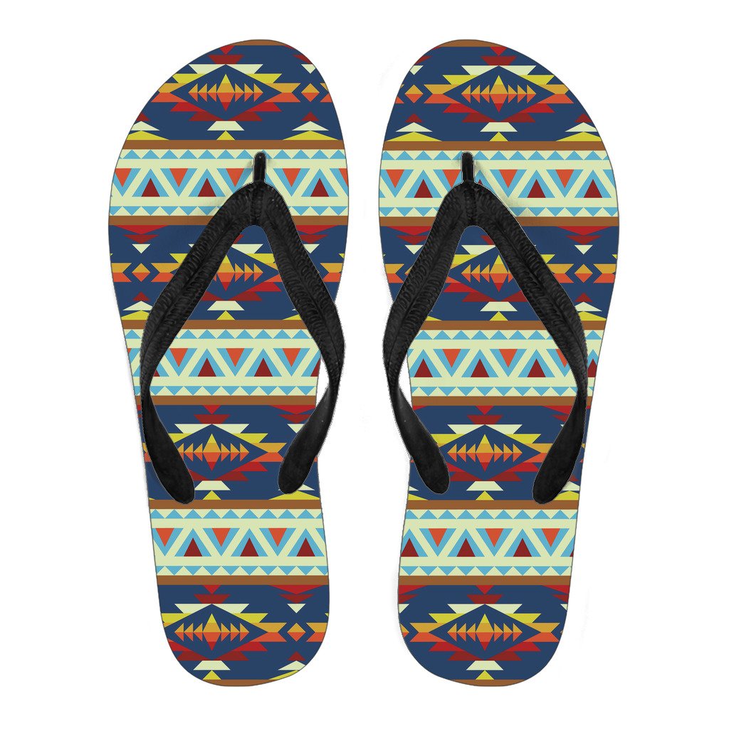 pattern-geometric-native-american-flip-flops