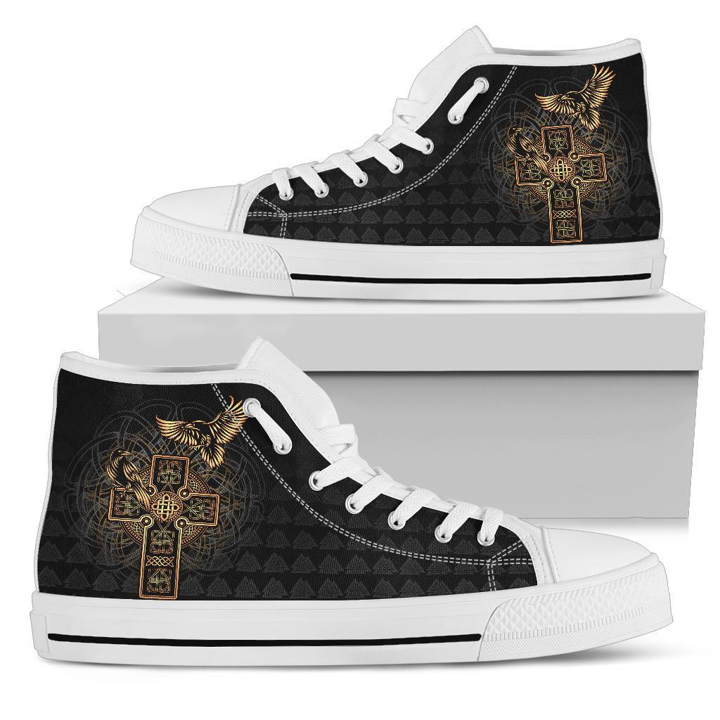 viking-high-top-shoes-odins-celtic-raven-tattoo
