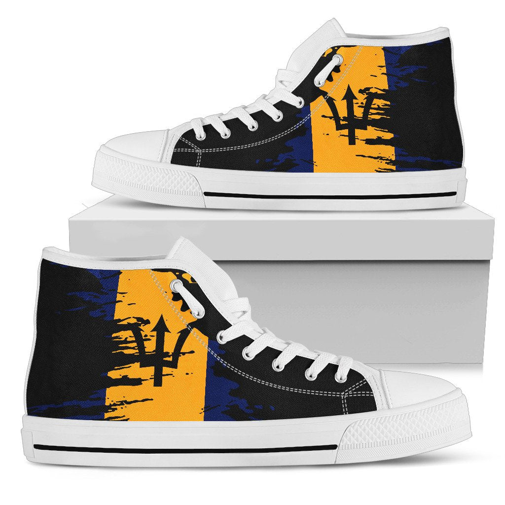 barbados-high-top-shoe-flag-painting