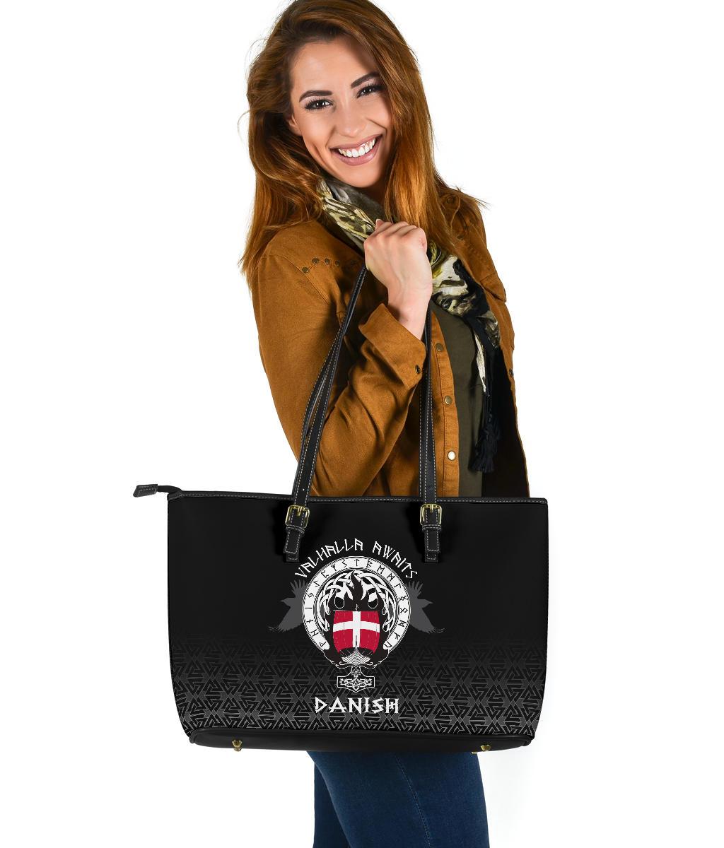 Viking Large Leather Tote Danish Drakkar RLT12 - Wonder Print Shop