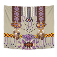 Native American Purple Pattern Breastplate Tapestry LT10 - Wonder Print Shop