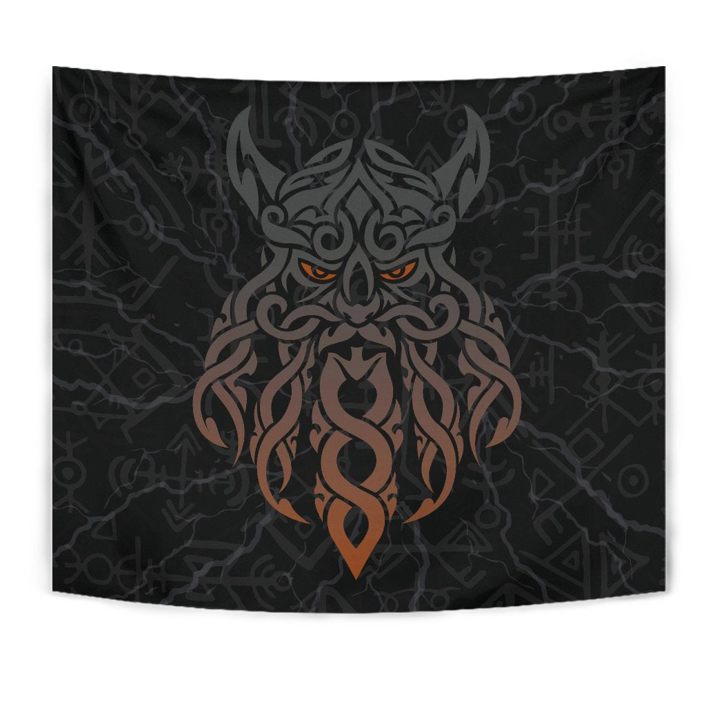 Viking Tapestry, Odin God Furthark Tattoo Special RLT12 - Wonder Print Shop