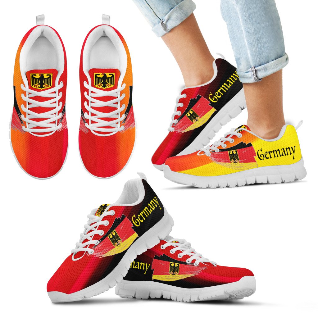 Germany Sneakers (Shoes) - Germany Flag And Coat Of Arms Men's/Women's/Kid's - Wonder Print Shop
