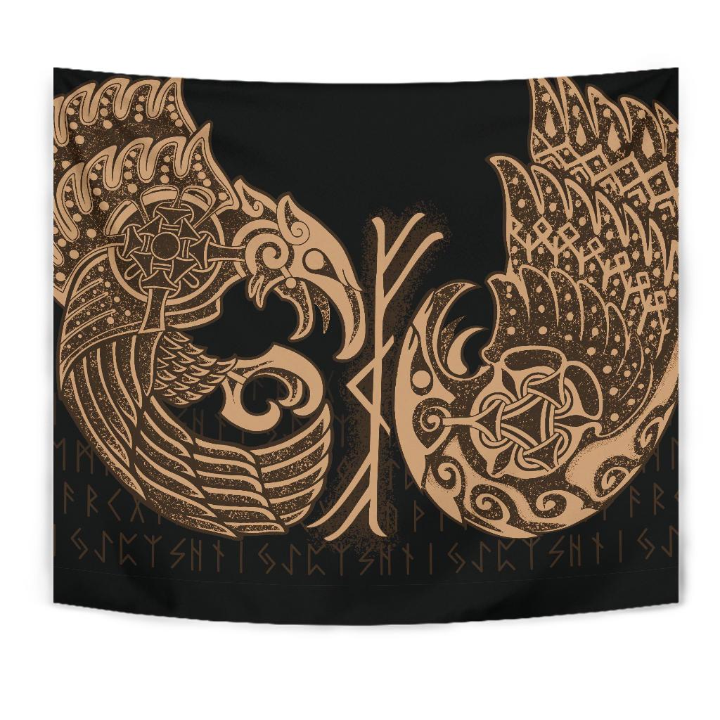 Viking Tapestry Raven Tattoo RLT12 - Wonder Print Shop