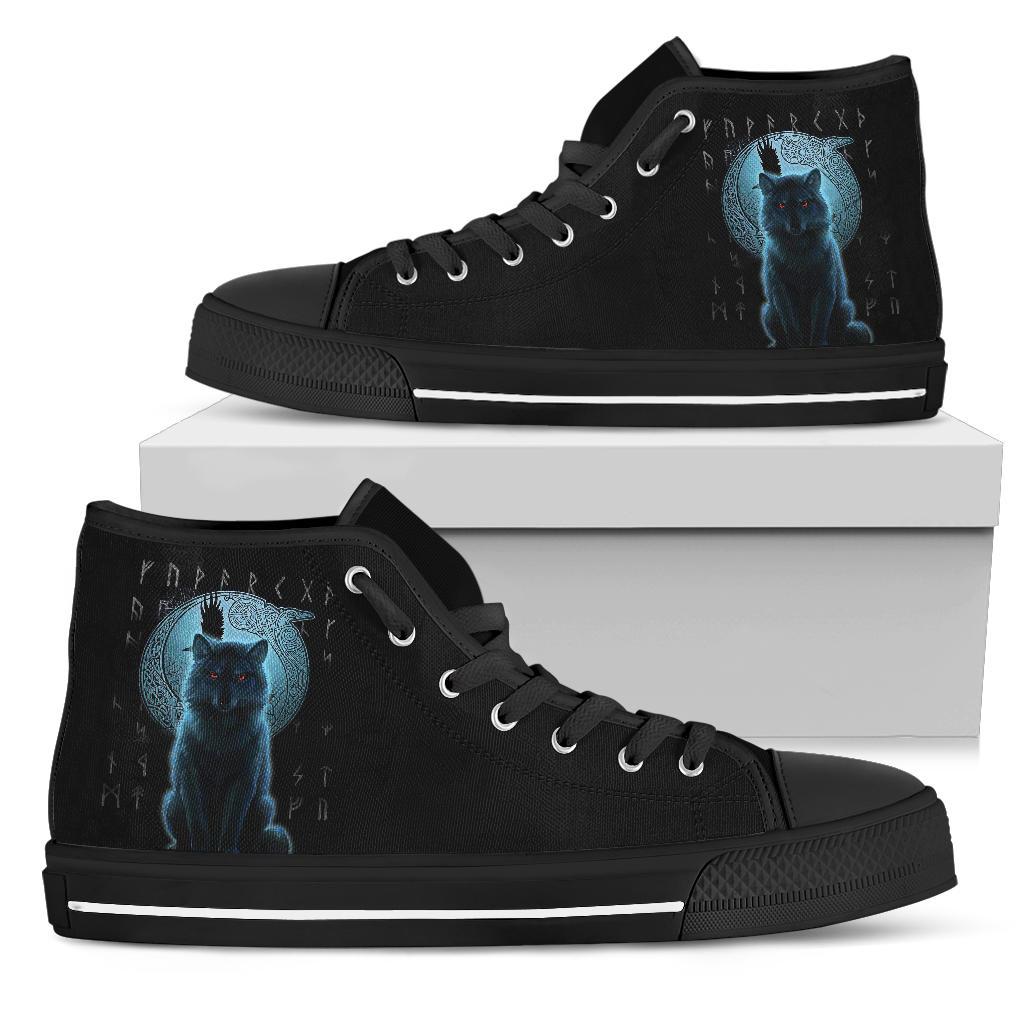 viking-high-top-shoes-fenrir-viking-wolf-and-moon