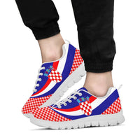 Croatia Sneakers - Croatia Coat Of Arms and  Flag Color - Wonder Print Shop