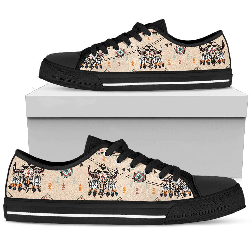 bison-native-american-low-top-canvas-shoes