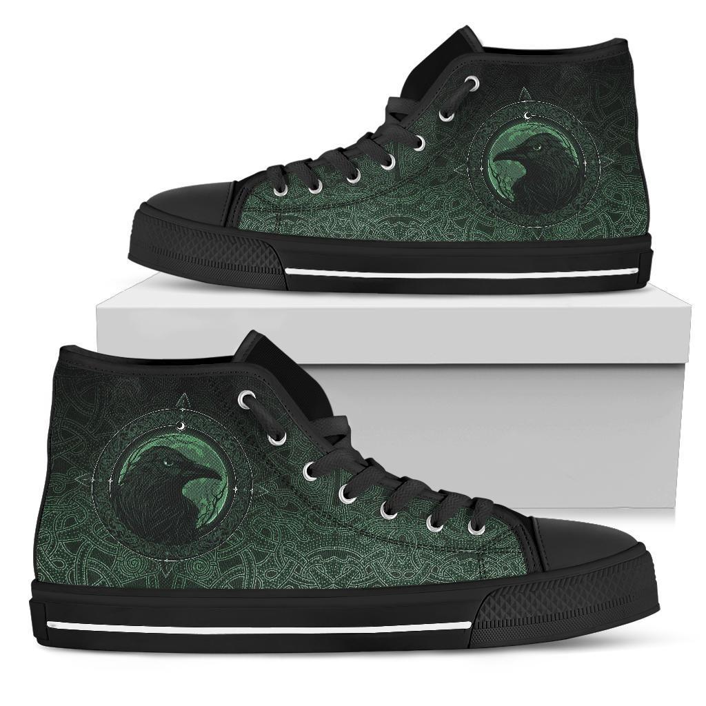 viking-high-top-shoes-ethnic-odin-raven-green