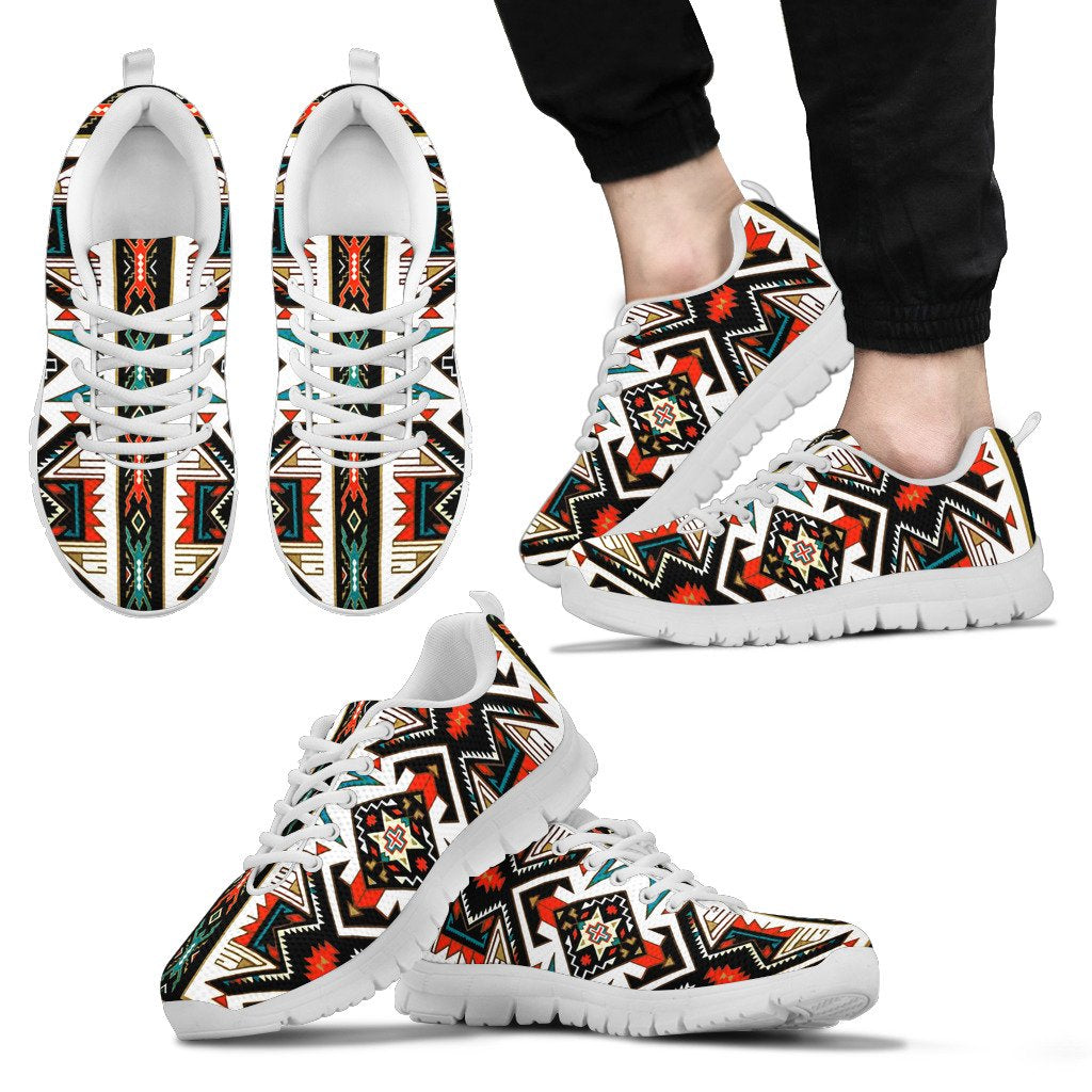 Tribal Colorful Pattern Native American Sneakers LT10 - Wonder Print Shop