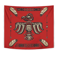 Red Thunderbird Feather Native American Design Tapestry LT10 - Wonder Print Shop