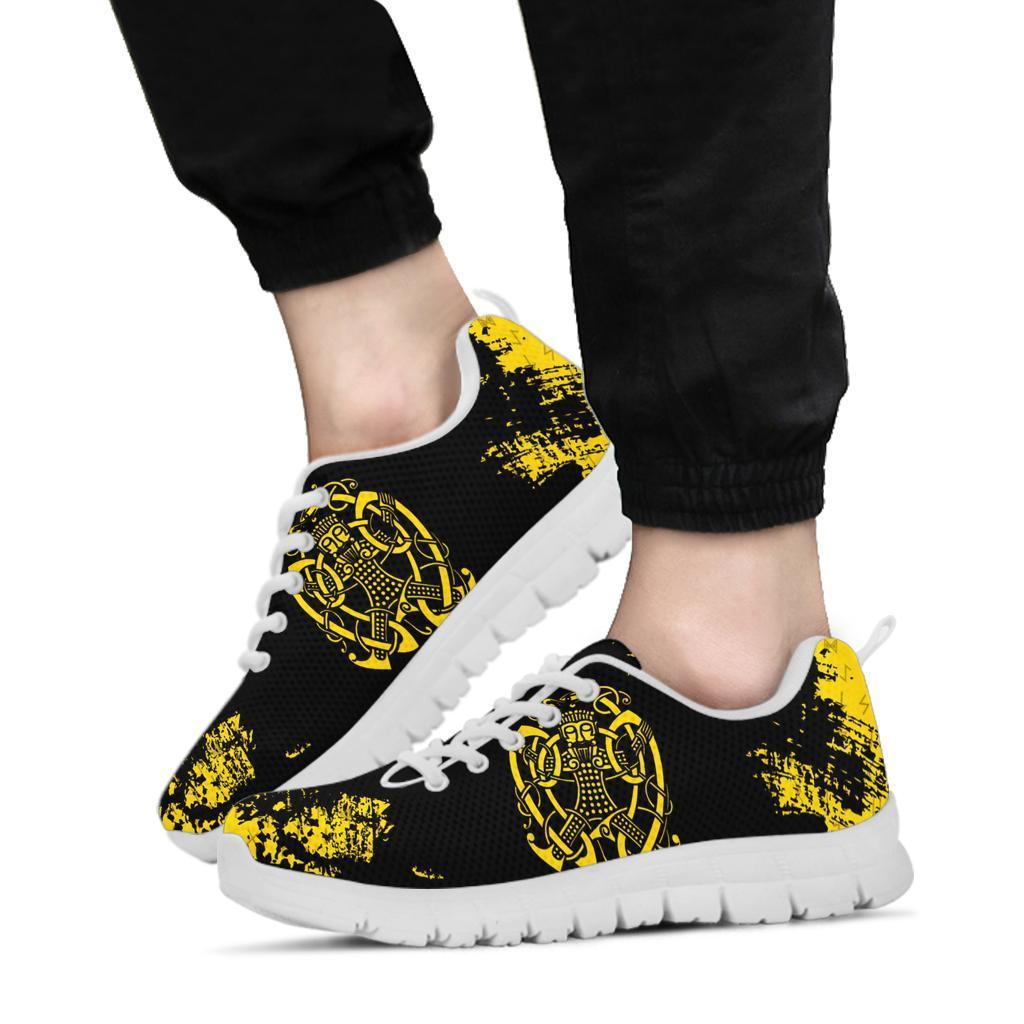 Viking Sneakers, Loki Bound Triskele Rune Gold RLT12 - Wonder Print Shop