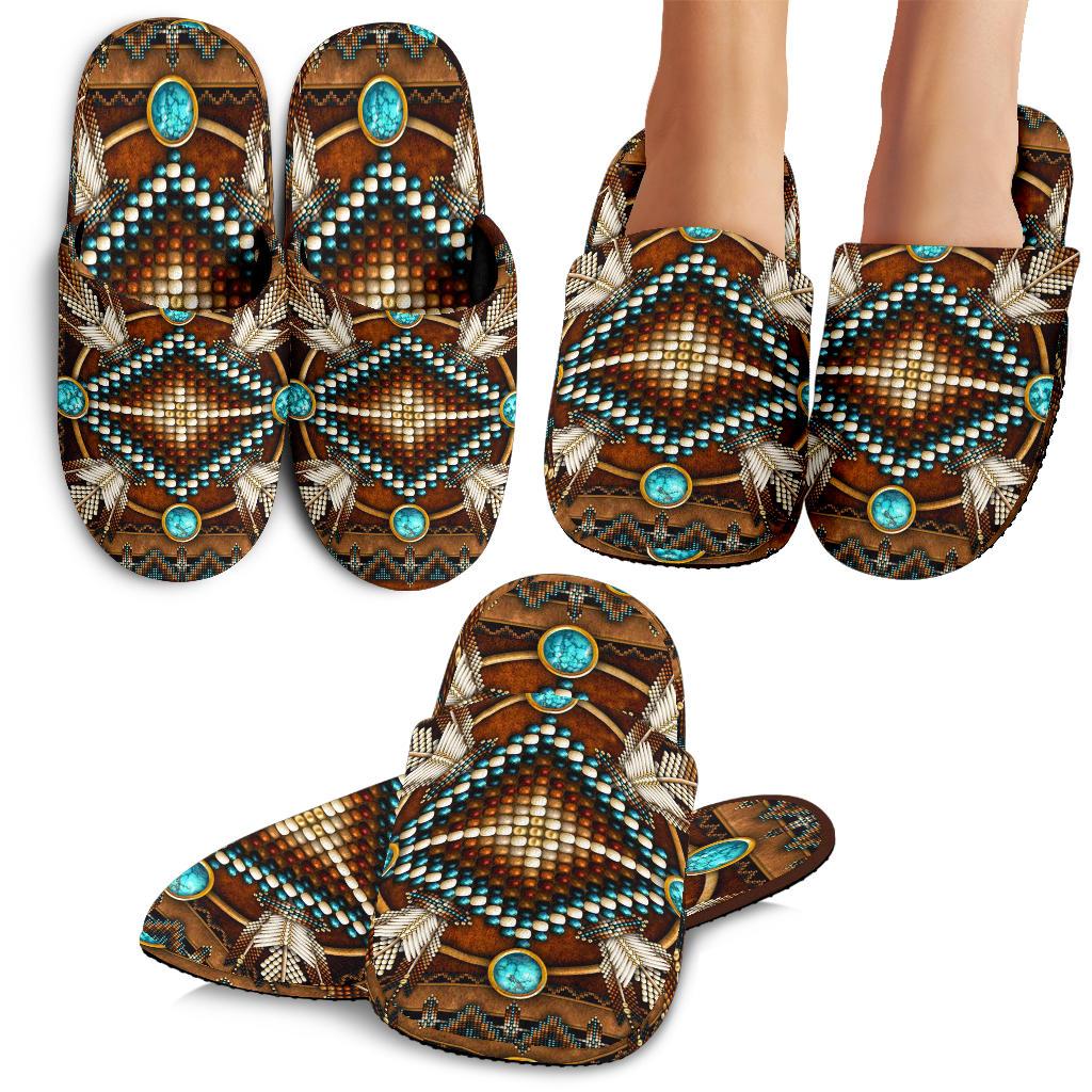 mandala-brown-native-american-slippers