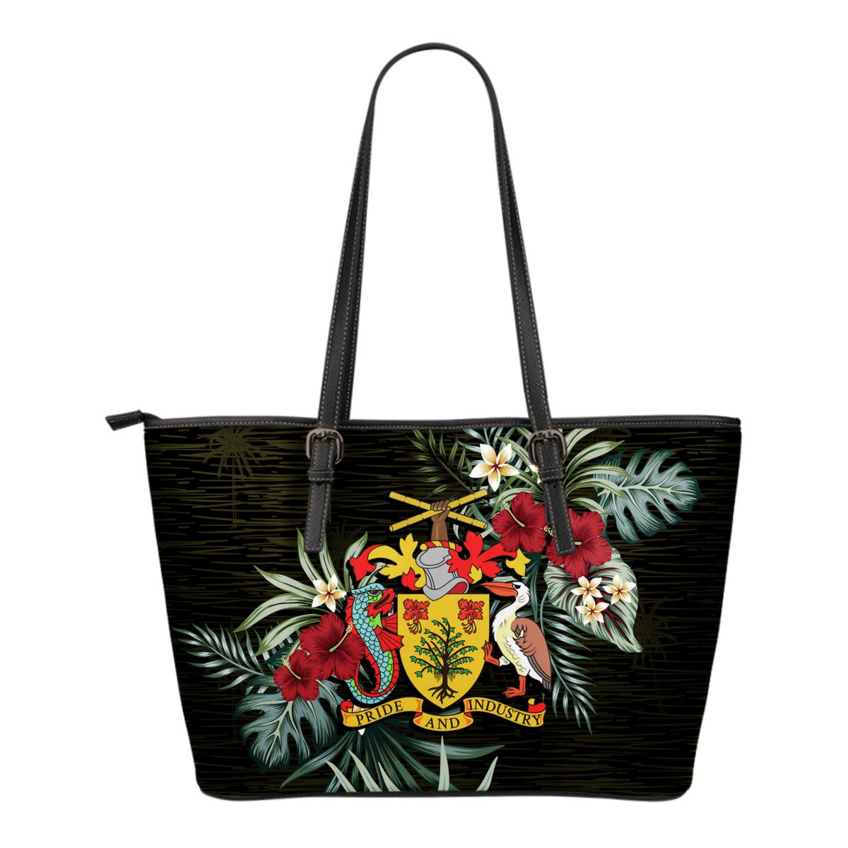 barbados-hibiscus-small-leather-tote-bag