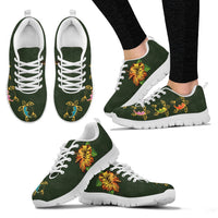 Hawaii Turtle Sneakers, Hibiscus Trainers - Wonder Print Shop