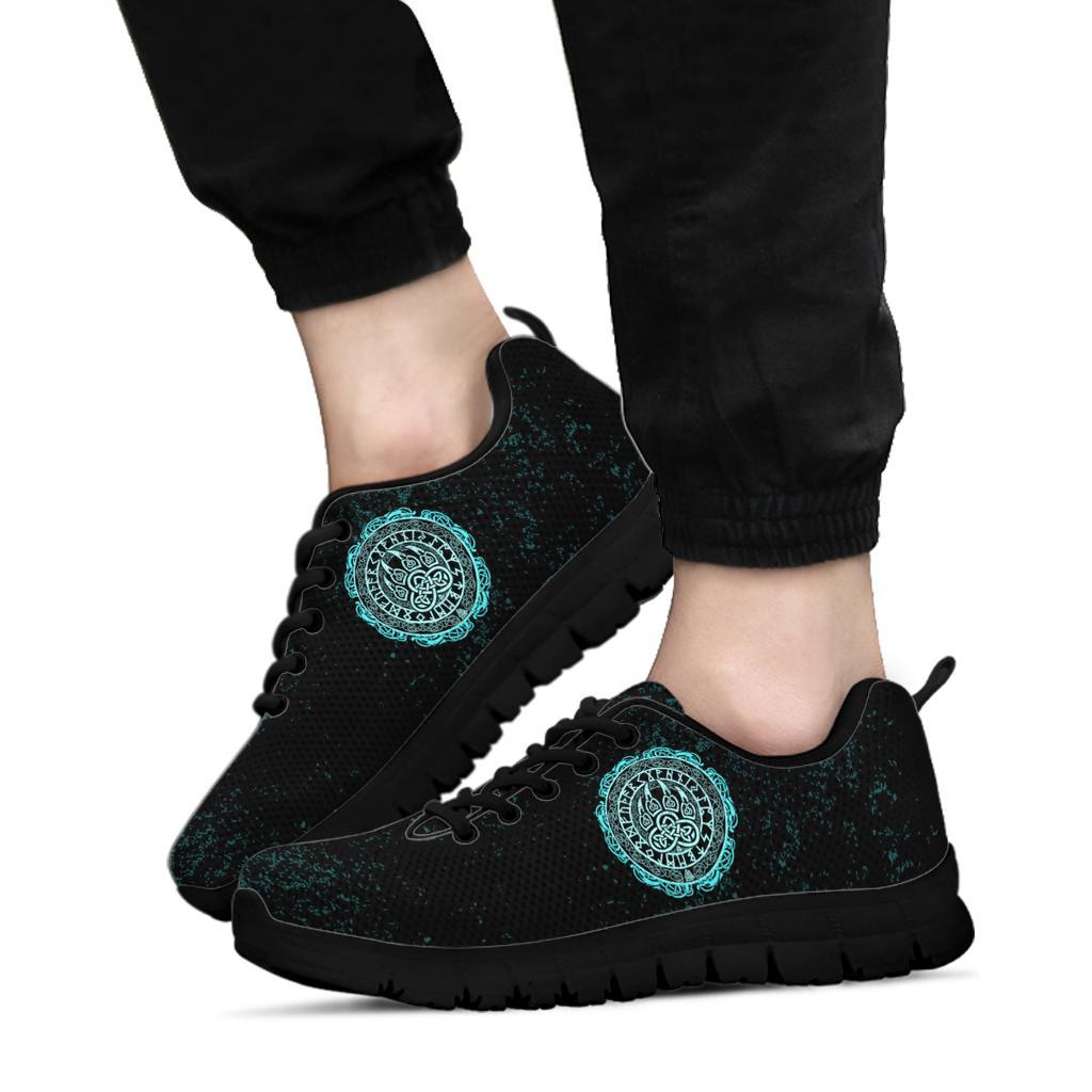 Viking Sneakers - Viking Bear Claws Cyan Tattoo RLT12 - Wonder Print Shop