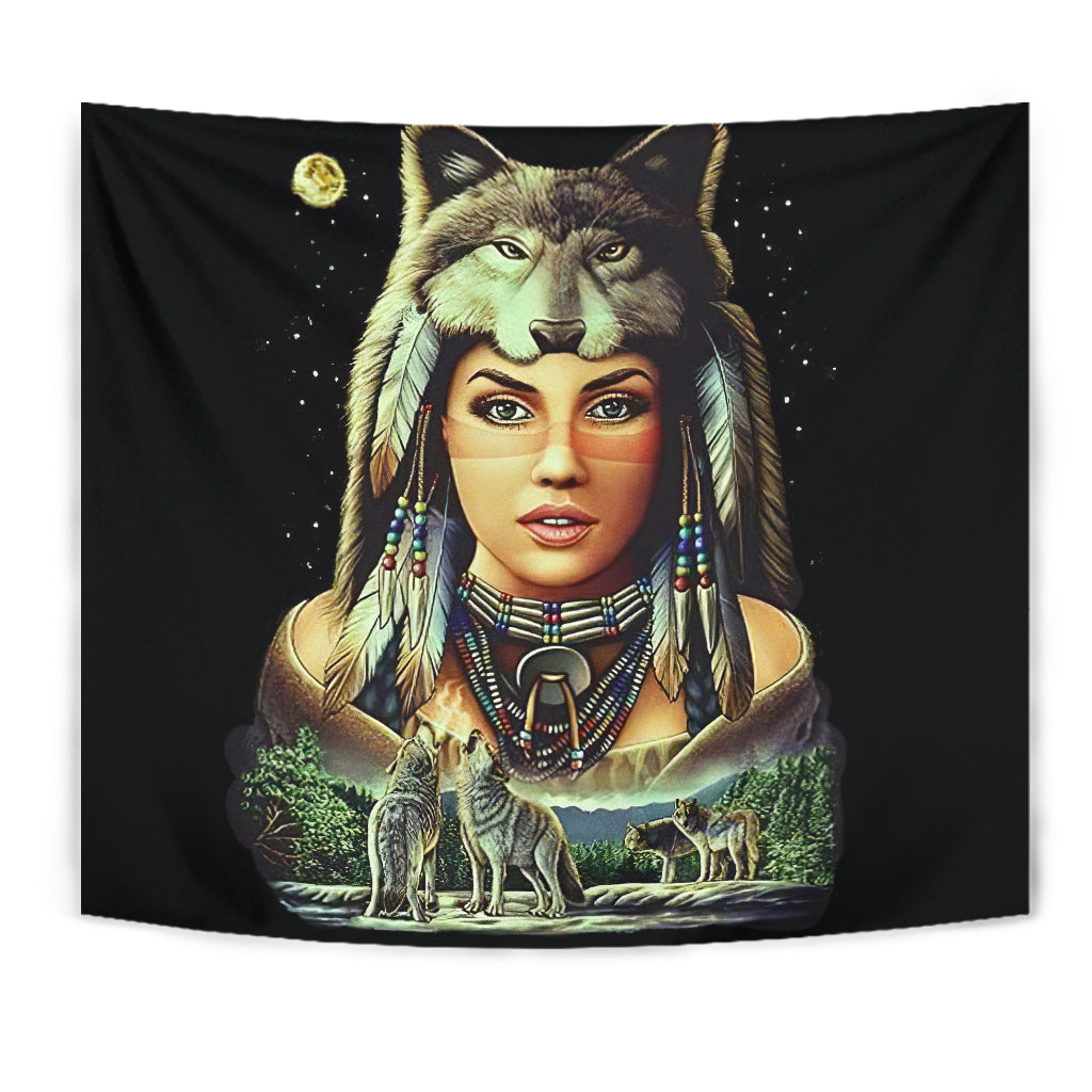 Women Native American Tapestry LT10 - Wonder Print Shop