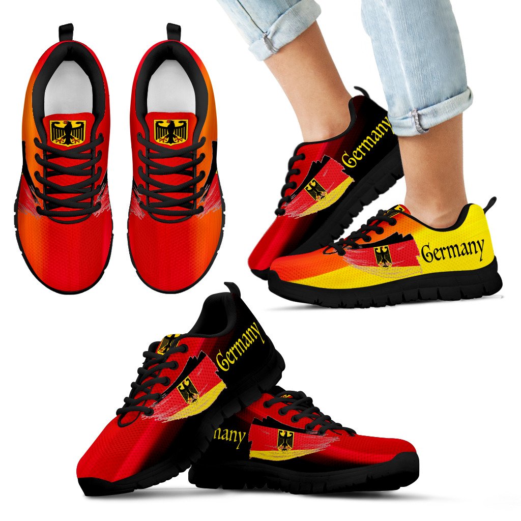Germany Sneakers (Shoes) - Germany Flag And Coat Of Arms Men's/Women's/Kid's - Wonder Print Shop