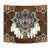 Blue Mandala Feather Wolf Native American Tapestry LT10 - Wonder Print Shop