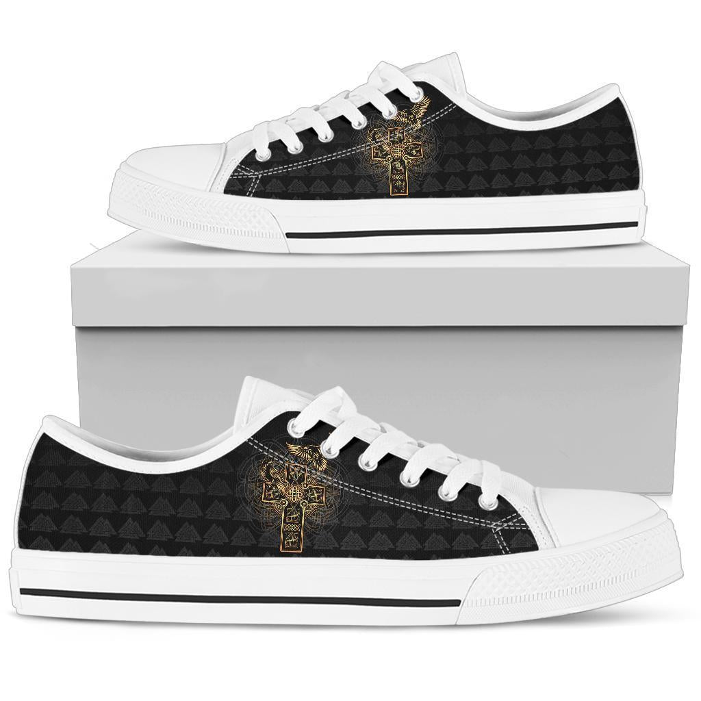 viking-low-top-shoes-odins-celtic-raven-tattoo