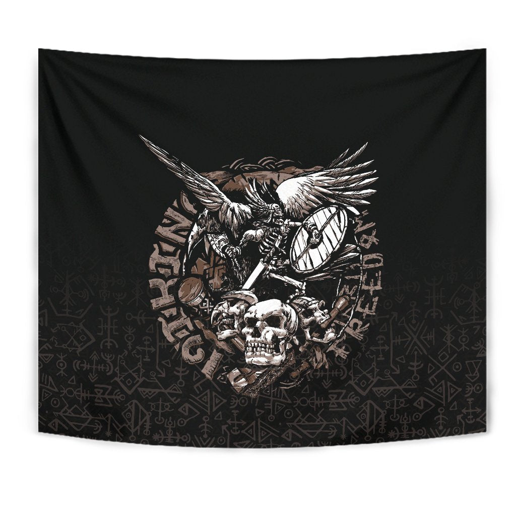 Viking Warrior Tattoo Odin Tapestry RLT12 - Wonder Print Shop