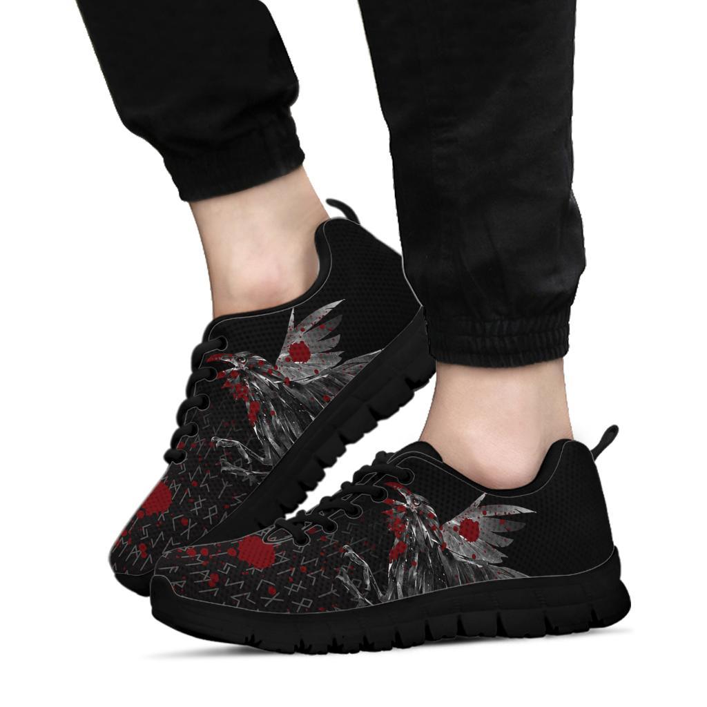 Viking Sneakers - Odin Huginn and Muninn Rune Blood RLT12 - Wonder Print Shop