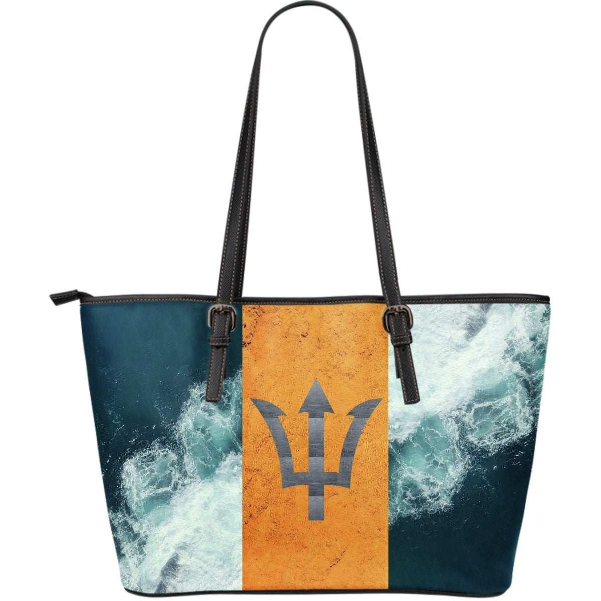 barbados-flag-large-leather-tote