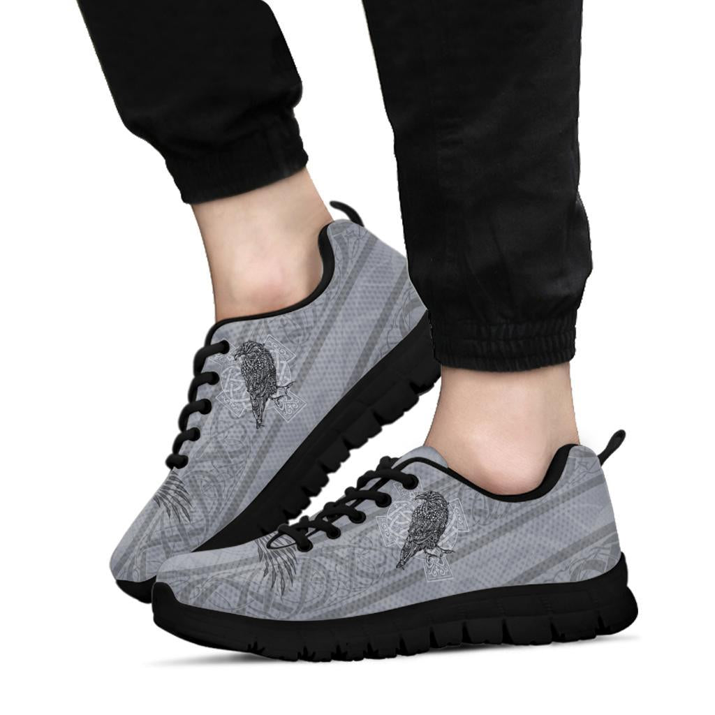 Viking Sneakers - Odin's Celtic Raven - Scandinavian Tattoo RLT12 - Wonder Print Shop