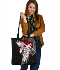 viking-tote-bag-mystical-raven-tattoo-blood