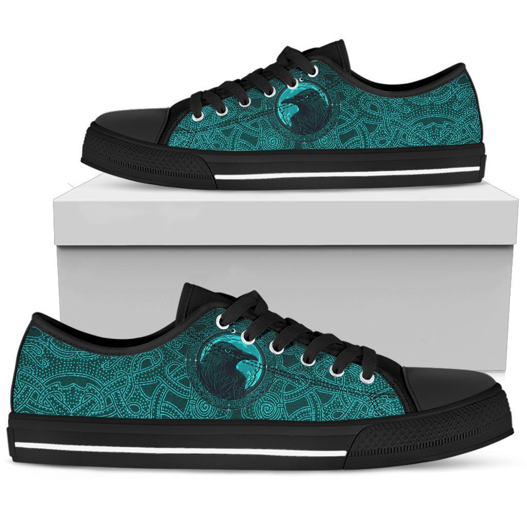 viking-low-top-shoes-ethnic-odin-raven-cyan