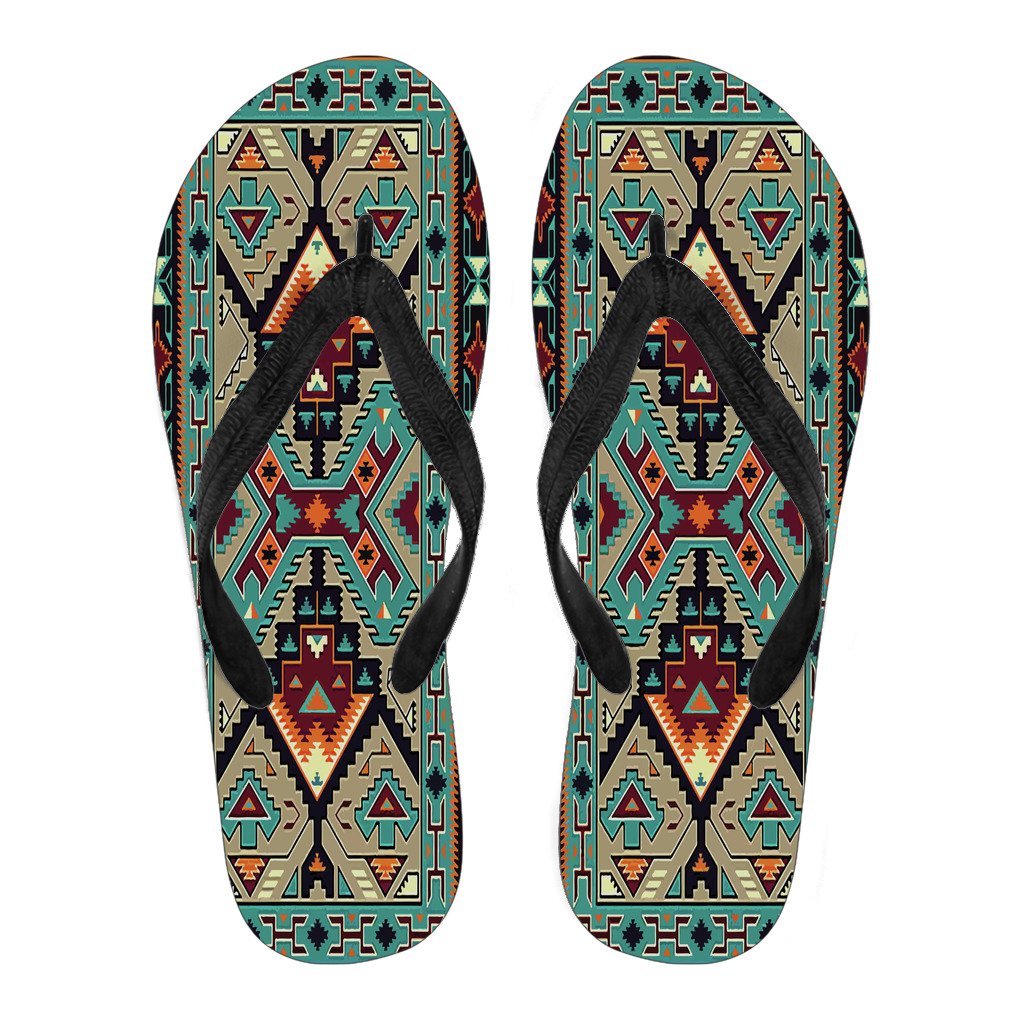 tribe-blue-pattern-native-american-flip-flops