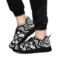 Black Pattern Native American Sneaker LT10 - Wonder Print Shop