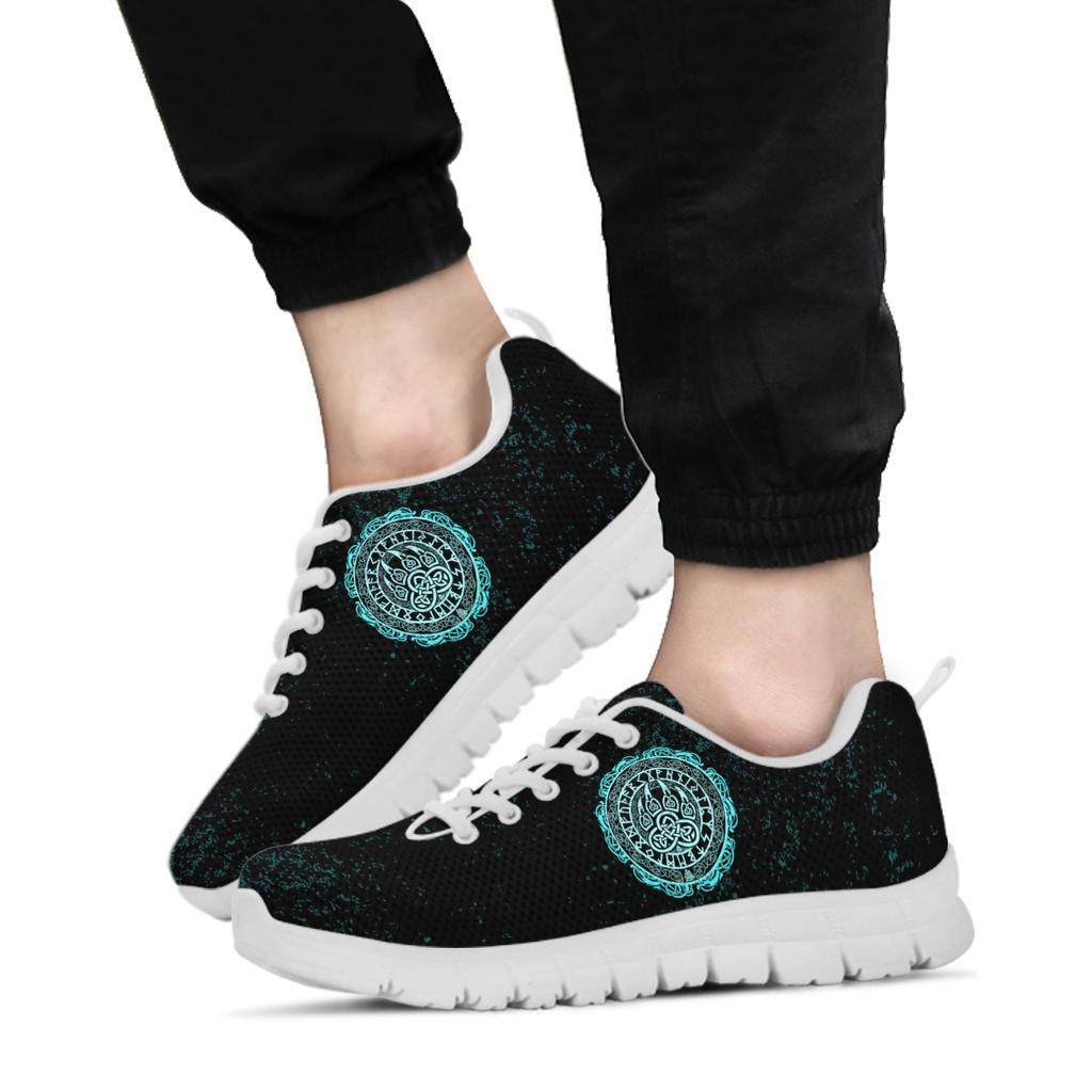 Viking Sneakers - Viking Bear Claws Cyan Tattoo RLT12 - Wonder Print Shop