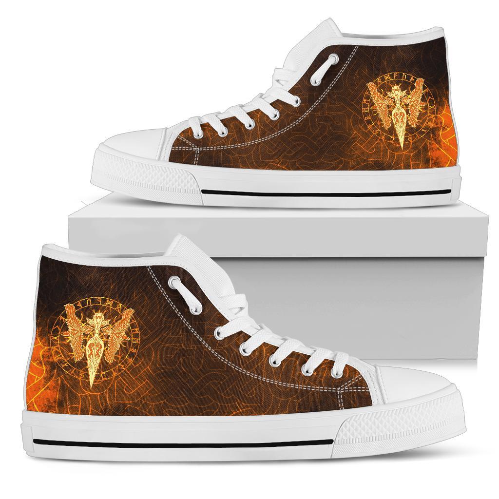 viking-high-top-shoes-gold-spear-of-the-god-odin-gungnir-and-two-gold-ravens
