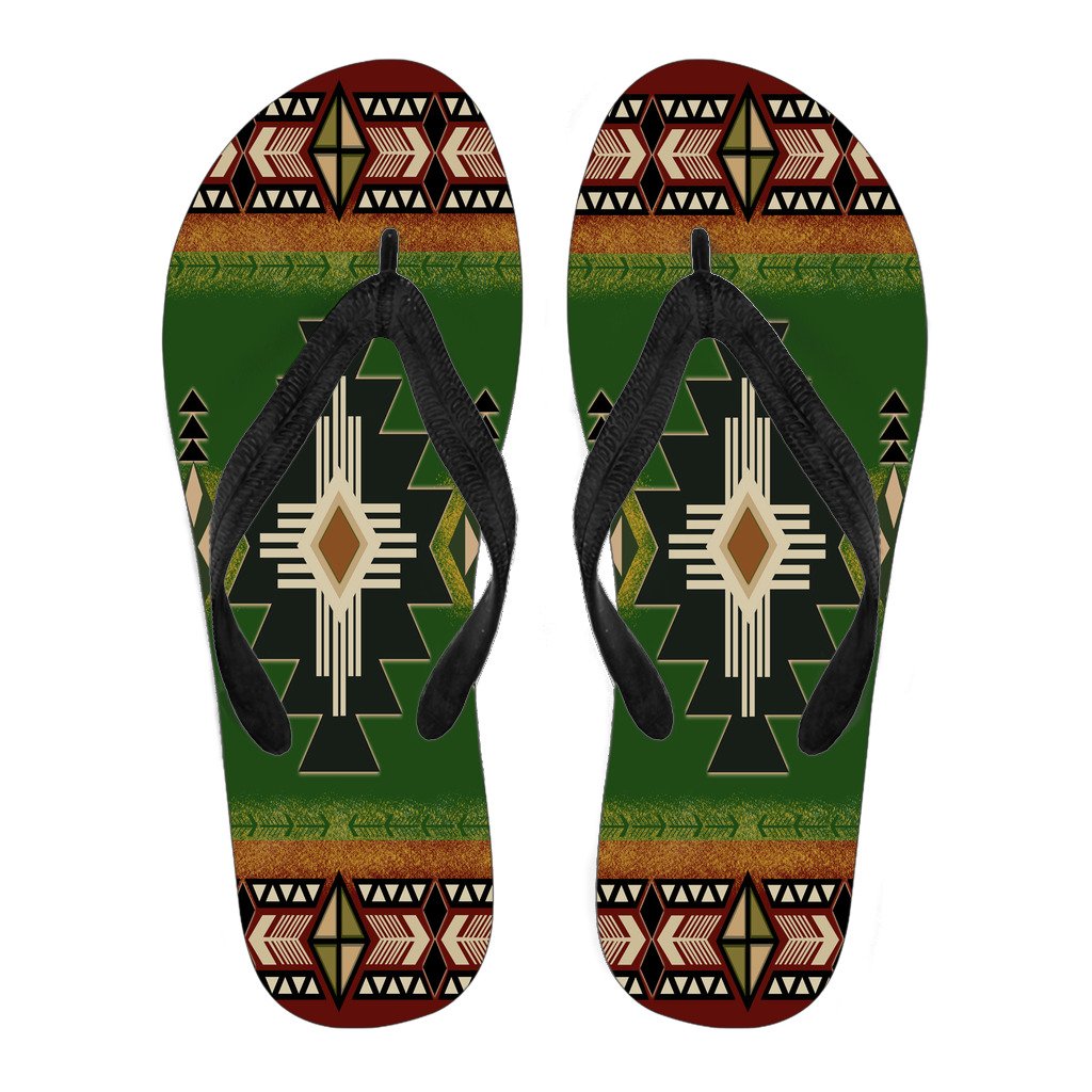 southwest-green-symbol-native-american-flip-flops