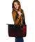 Viking Large Leather Tote Bag The Raven Of Odin Rune, Red RLT12 - Wonder Print Shop