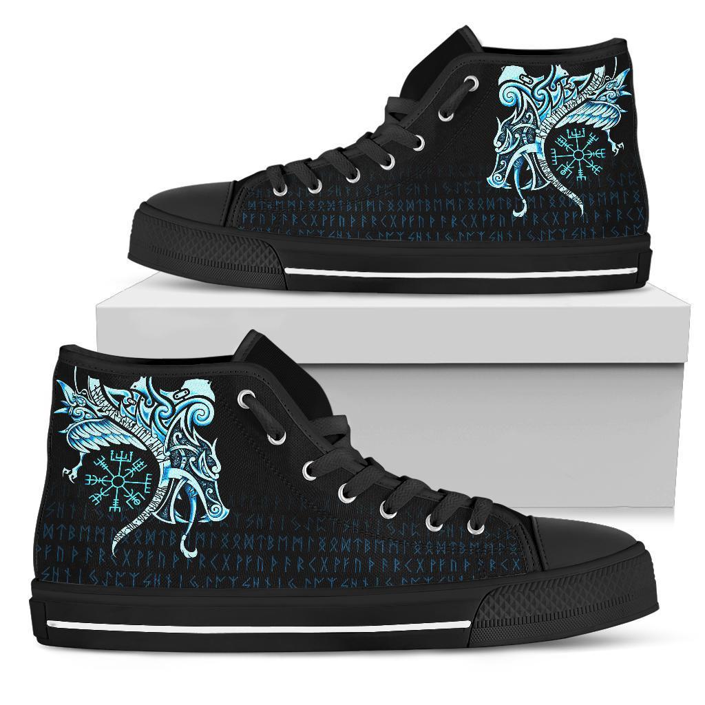 viking-high-top-shoes-fenrir-raven-and-vegvisir-tattoo-cyan