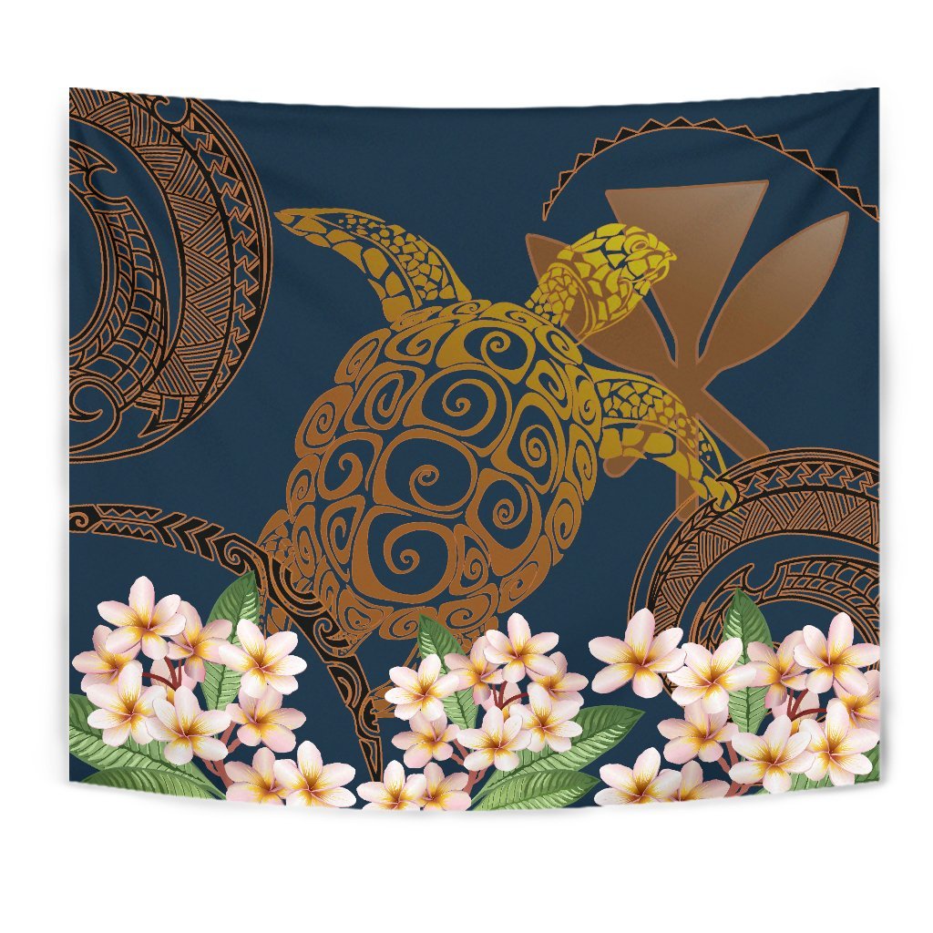 hawaii-turtle-plumeria-polynesian-kanaka-map-blue-style-tapestry