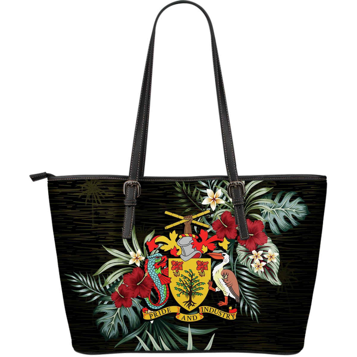 barbados-hibiscus-large-leather-tote-bag