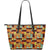 Hawaii Tiki Pattern 04 Leather Tote - Wonder Print Shop