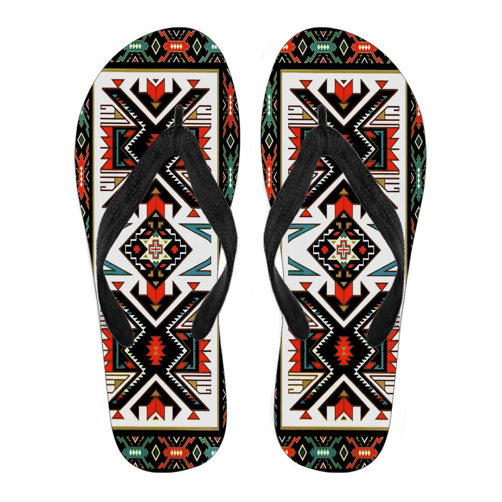 tribal-colorful-pattern-native-american-flip-flops